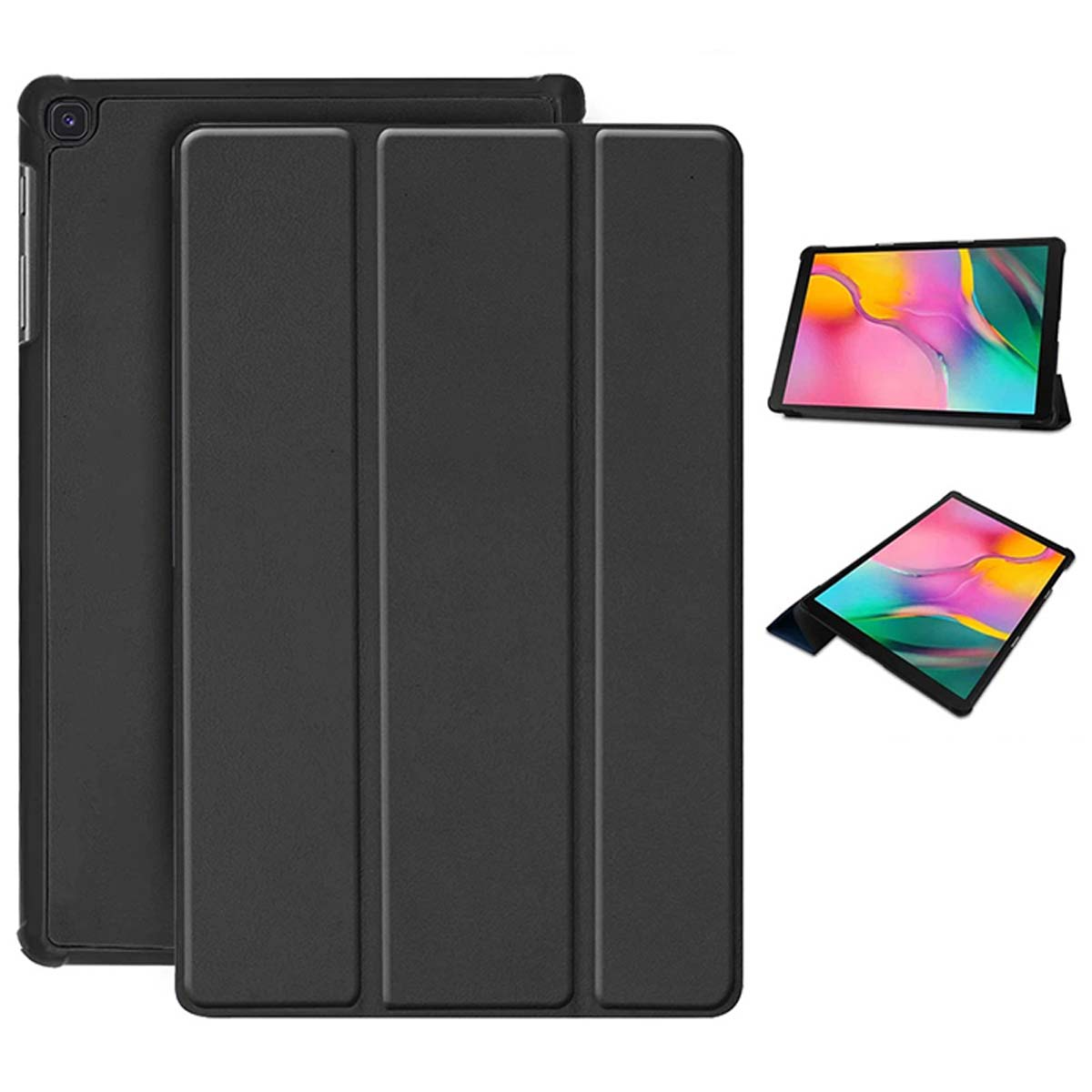 VIVANCO 60613 Tablet Hülle Sleeve Schwarz Synthetikleder, für Galaxy Samsung