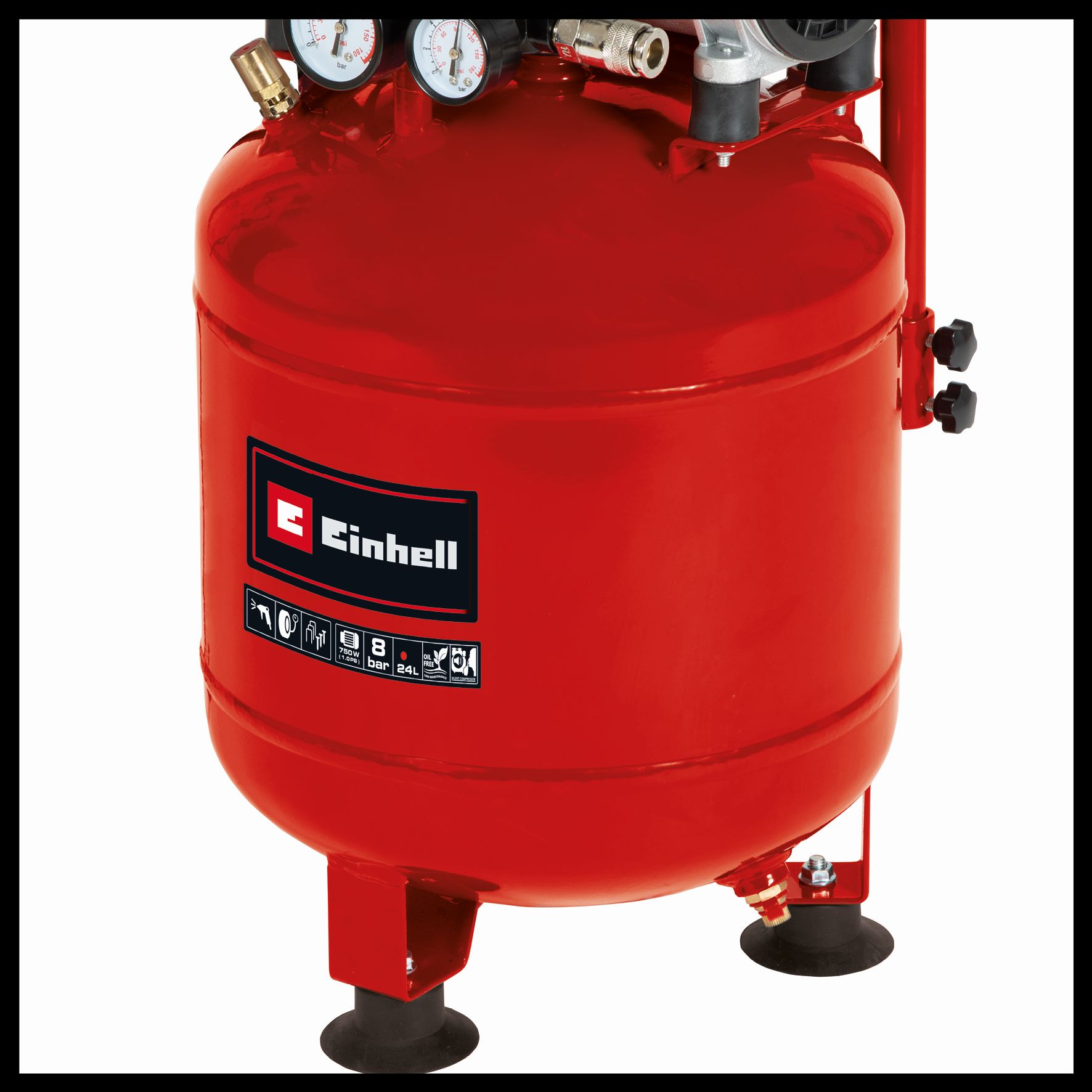 Kompressor, EINHELL Silent TE-AC 24 Rot