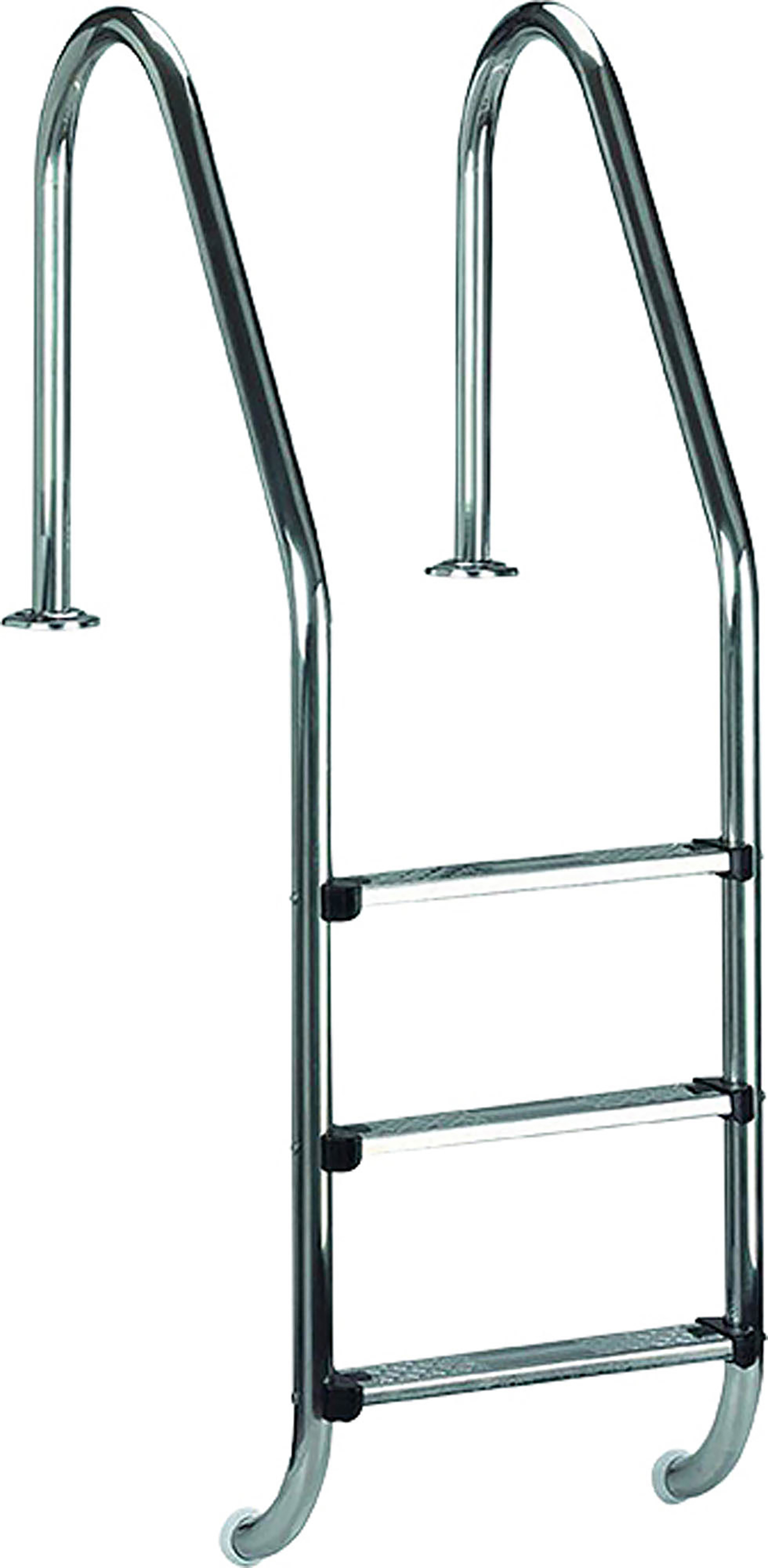 SWIM & 4-Steps, Poolleiter, inground Grau FUN Ladder