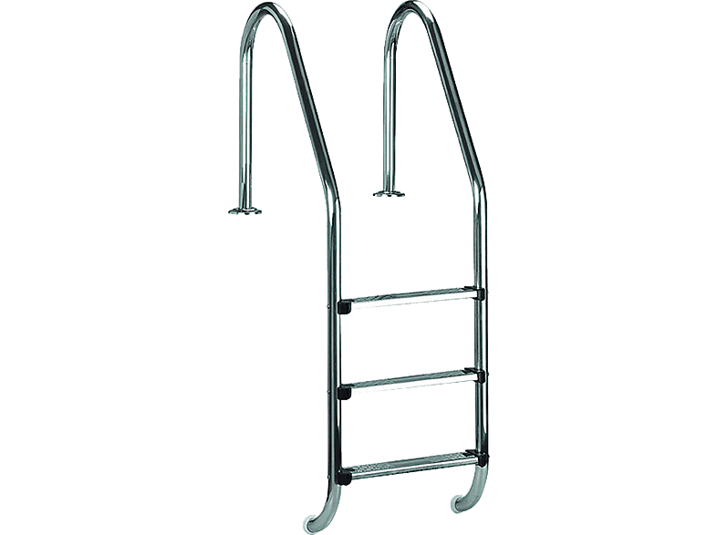 SWIM & FUN Ladder 4-Steps, inground Poolleiter, Grau