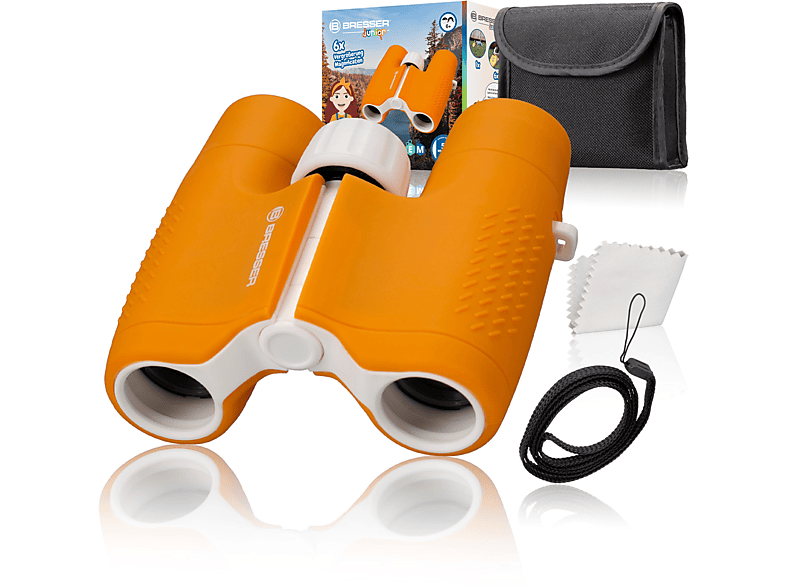 DieMaus - Binocolo Bambini 6x21 Con Elefante, Antiurto In Silicone, Tracolla E Custodia Inclusa