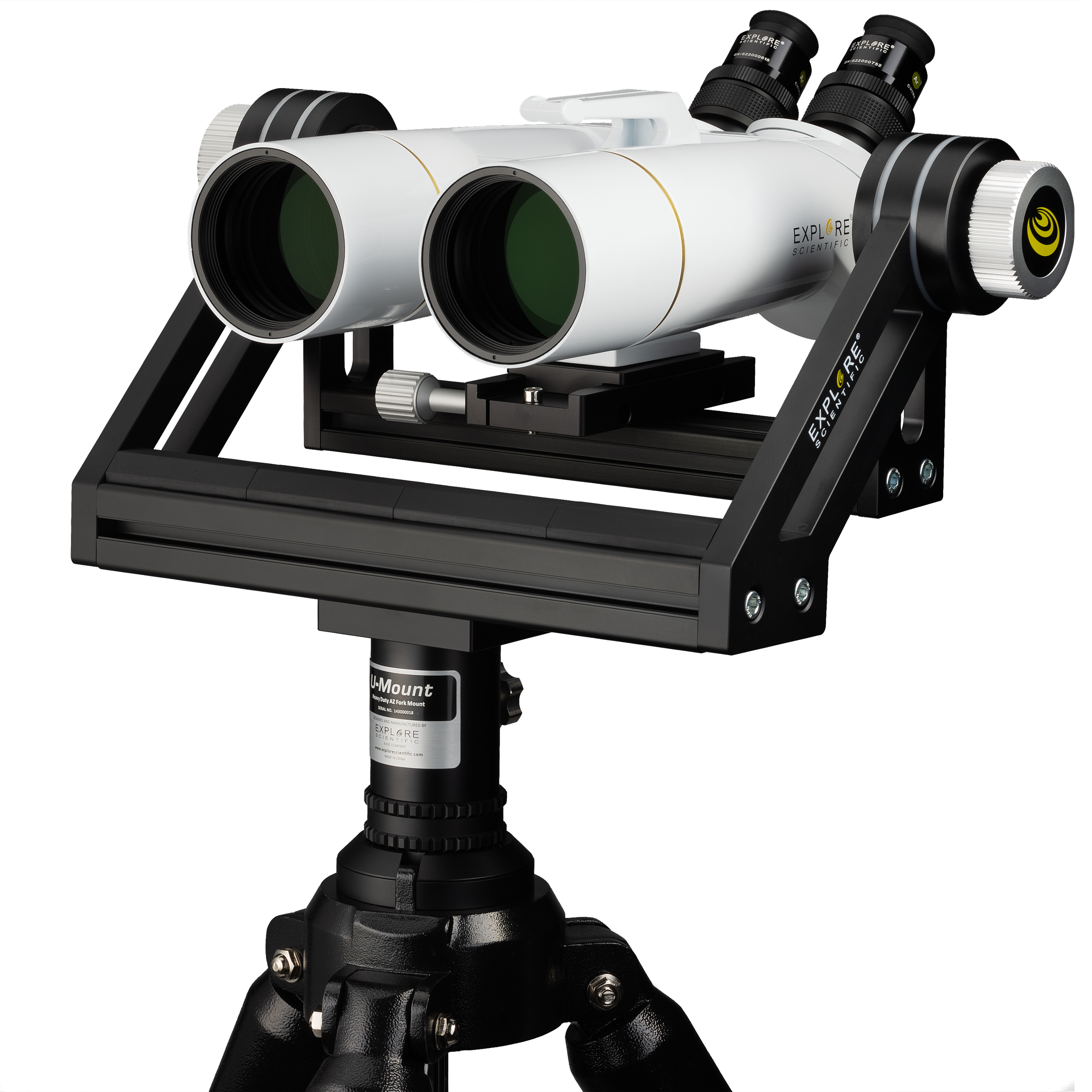 EXPLORE SCIENTIFIC BT-70 SF 70 mit LER-Okularen 62 mm, Grad 20, mm Teleskop 20