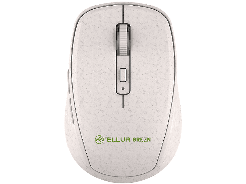 TELLUR Grün, 2.4Ghz, Nano-Empfänger Maus, Creme