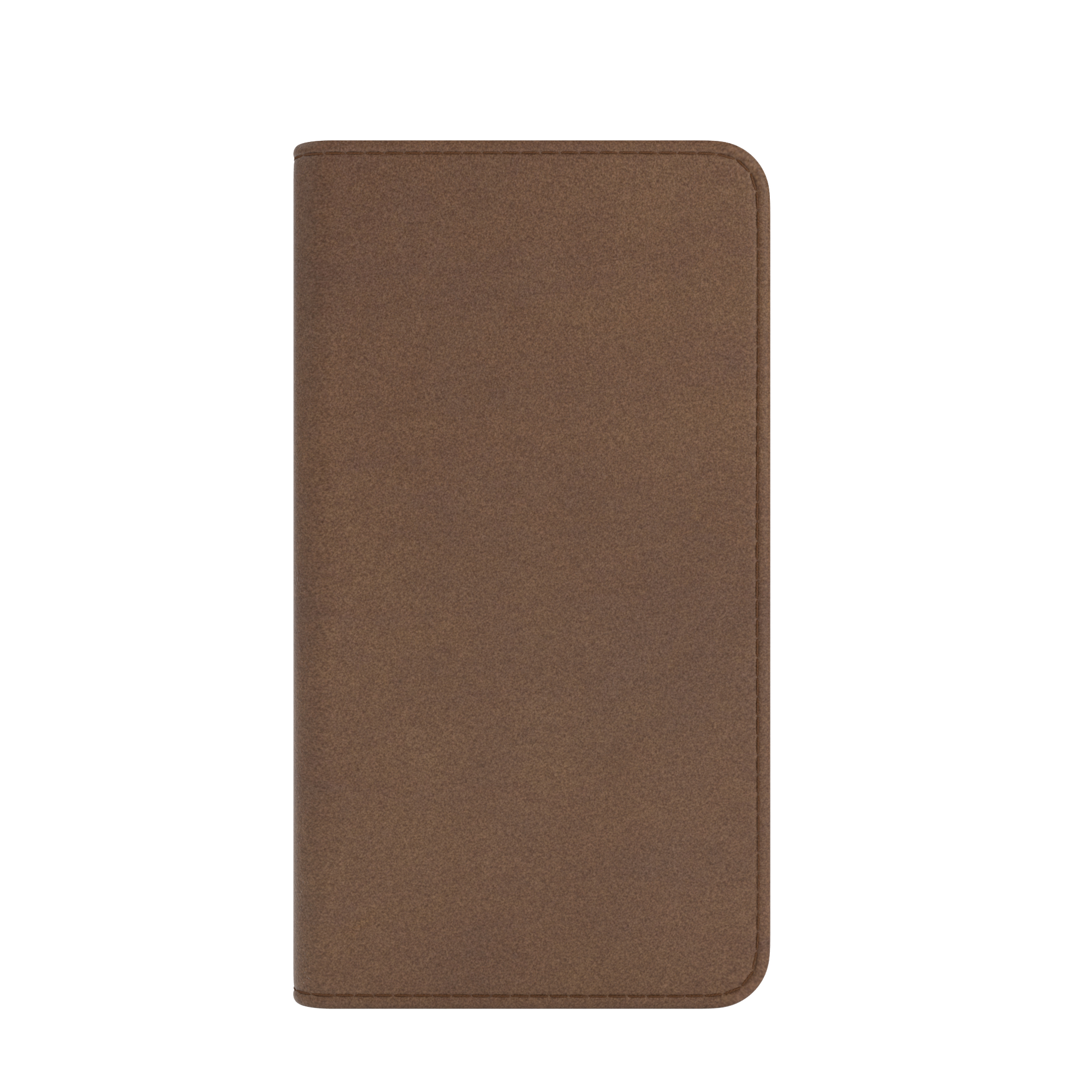 Ein geschlossener brauner Einband eines Buches oder Journals.