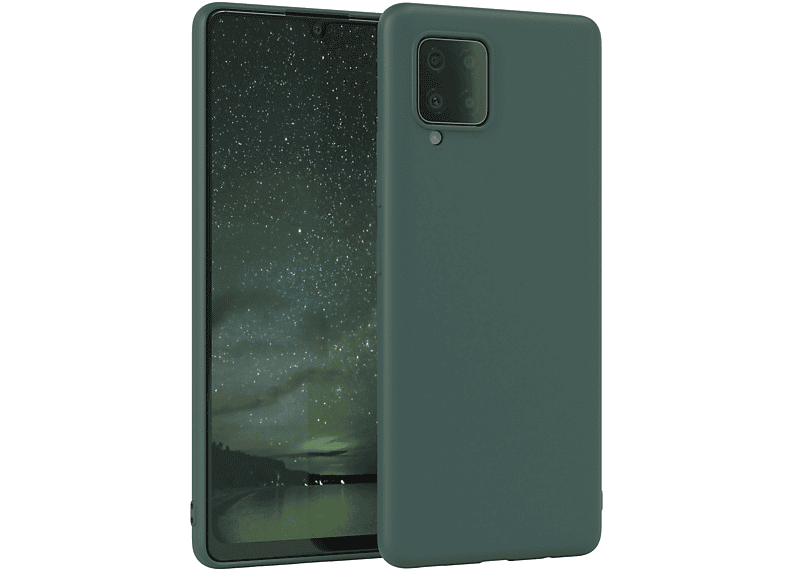 Silikon TPU Galaxy / Backcover, Matt, Nachtgrün Grün A42 Handycase 5G, CASE EAZY Samsung,