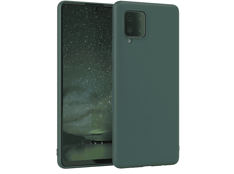 EAZY CASE TPU Silikon Handycase A42 / Samsung, Backcover, Galaxy Grün Matt, 5G, Nachtgrün