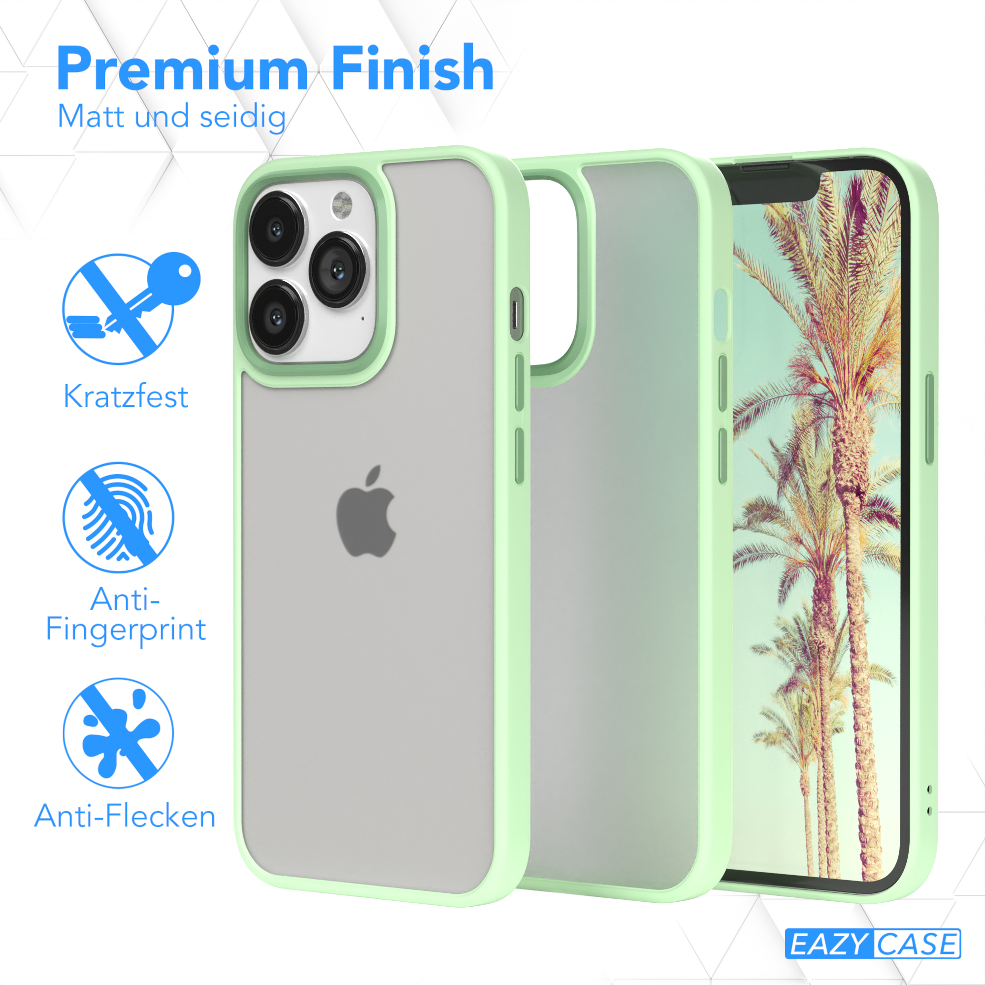EAZY Grün Outdoor Case CASE Apple, Backcover, iPhone Matt, 13 Pro,