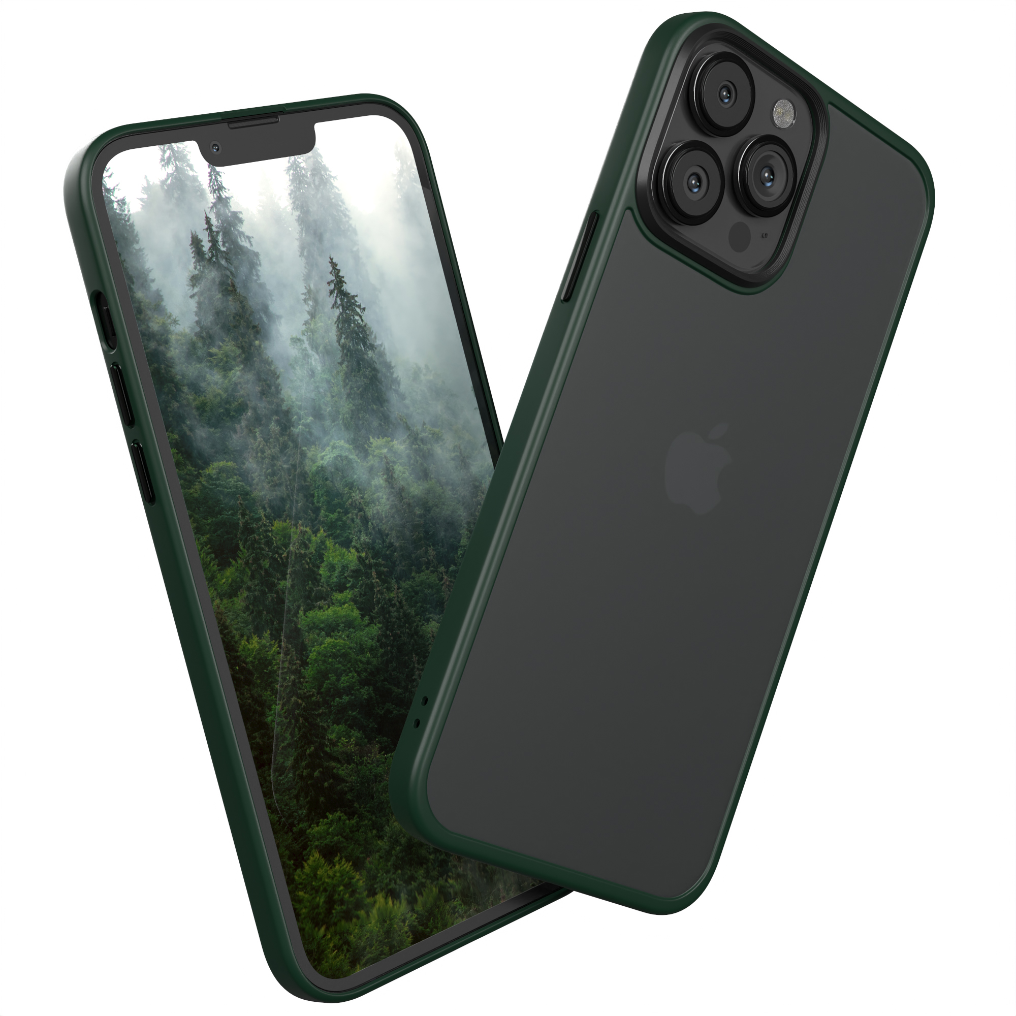 Max, CASE Grün Matt, Pro iPhone Apple, 13 Outdoor Backcover, EAZY Dunkel Case