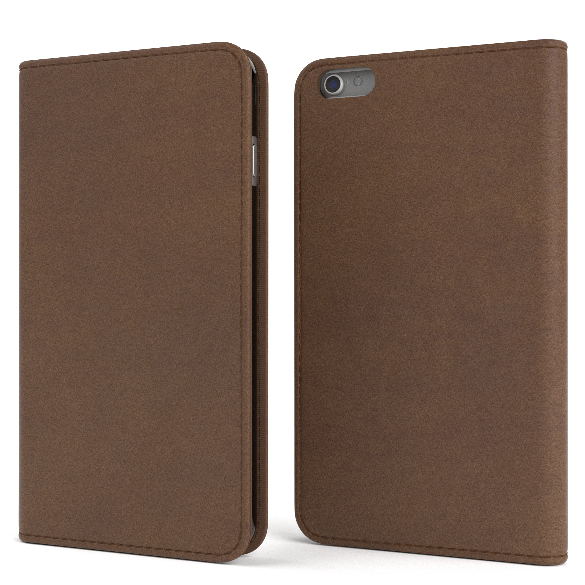 6S, 6 Kartenfach, iPhone Bookcover, Braun CASE mit / Vintage Klapphülle Bookstyle Apple, EAZY