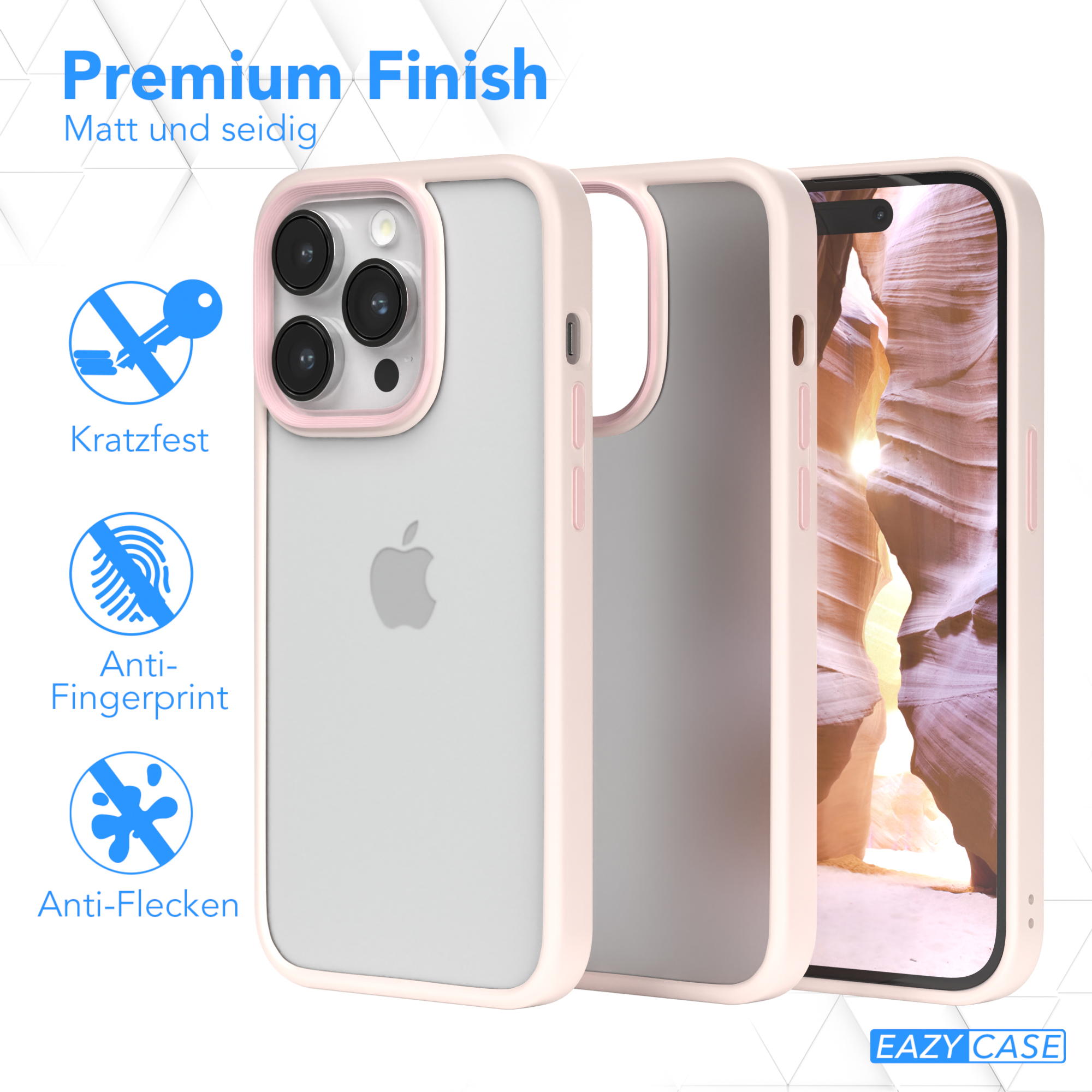 Apple, iPhone / Altrosa EAZY Matt, 14 Case Pro, Rosé Backcover, Outdoor CASE