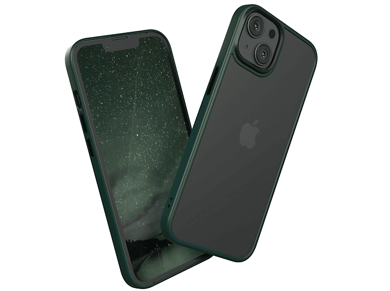 EAZY CASE Outdoor / iPhone Grün Case Nachtgrün Backcover, 13, Apple, Matt