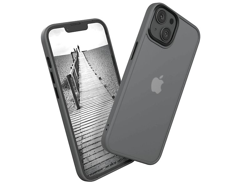 EAZY CASE Outdoor Case Matt, Backcover, Apple, iPhone 13, Grau