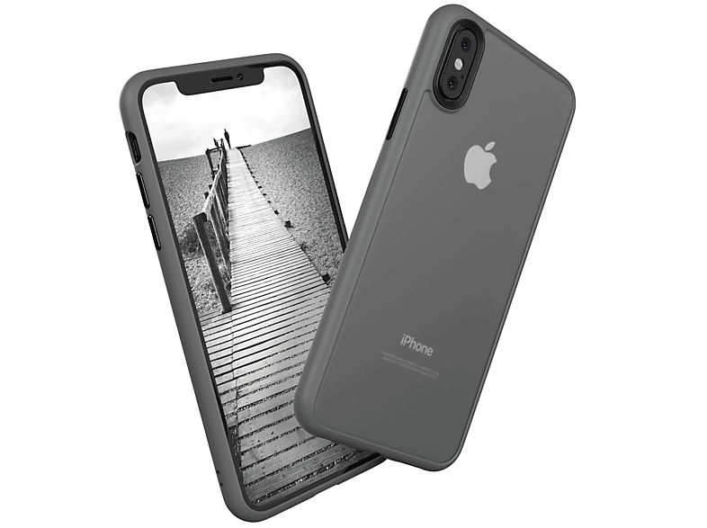 X Matt, Apple, EAZY Backcover, Case / iPhone Grau XS, Outdoor CASE
