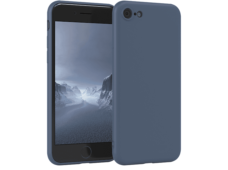 EAZY CASE TPU Silikon Blau / Petrol Handycase iPhone / 7 SE 2020, SE iPhone 2022 Matt, 8, Backcover, / Apple