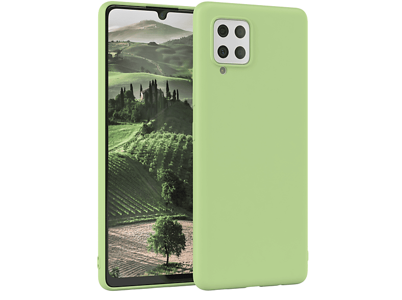 TPU Galaxy 5G, Samsung, CASE Matt, Grün EAZY A42 Backcover, Silikon Handycase