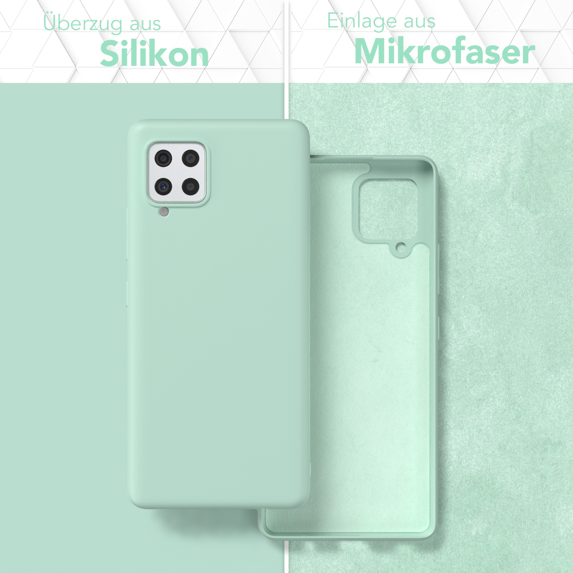 Mint Handycase Matt, 5G, CASE Samsung, Galaxy Backcover, TPU Grün A42 EAZY Silikon