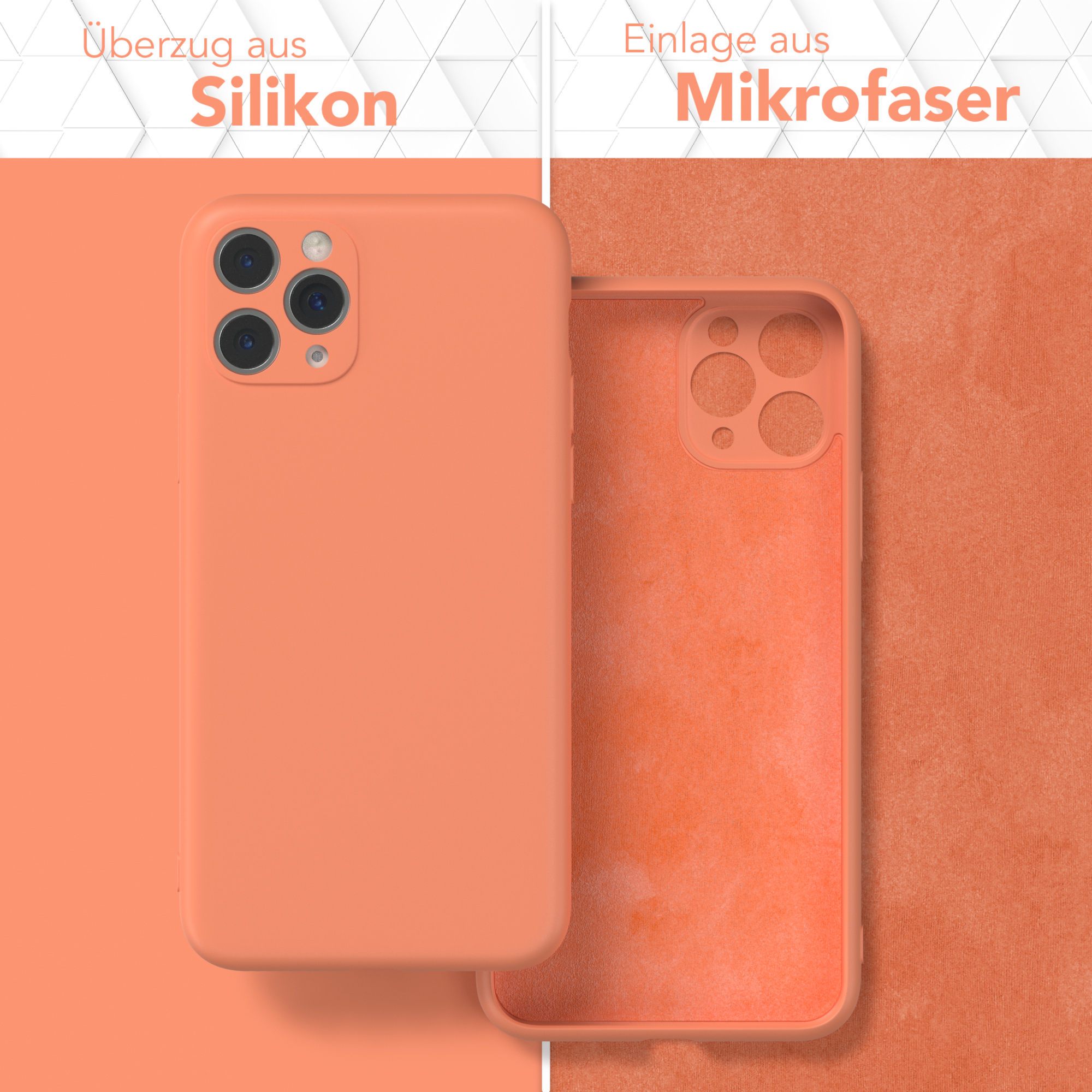 Matt, EAZY Orange Apple, CASE 11 Silikon Pro, Backcover, Handycase TPU iPhone