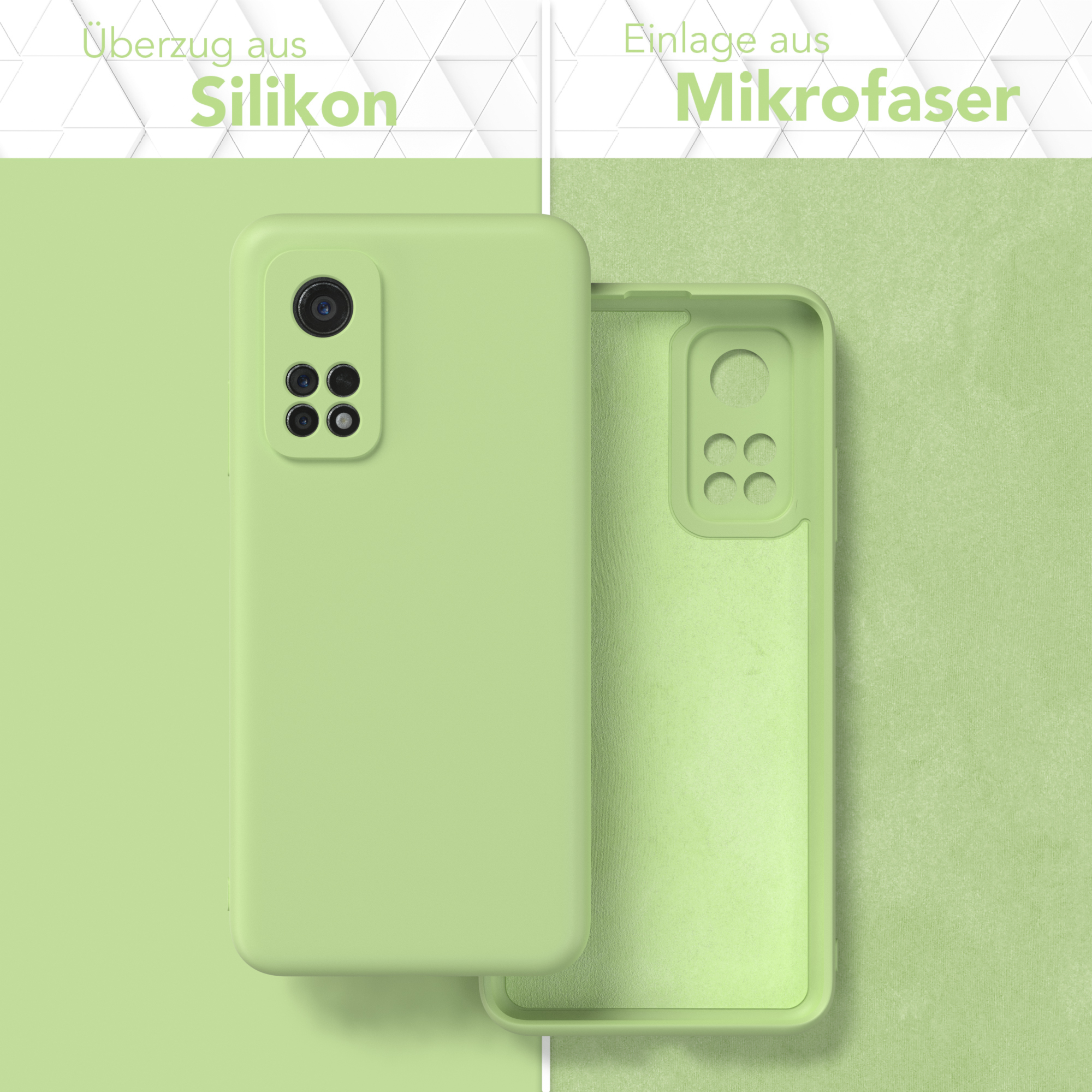 10T Grün Backcover, EAZY TPU 10T 5G CASE 5G, Handycase Matt, / Silikon Mi Xiaomi, Pro Mi