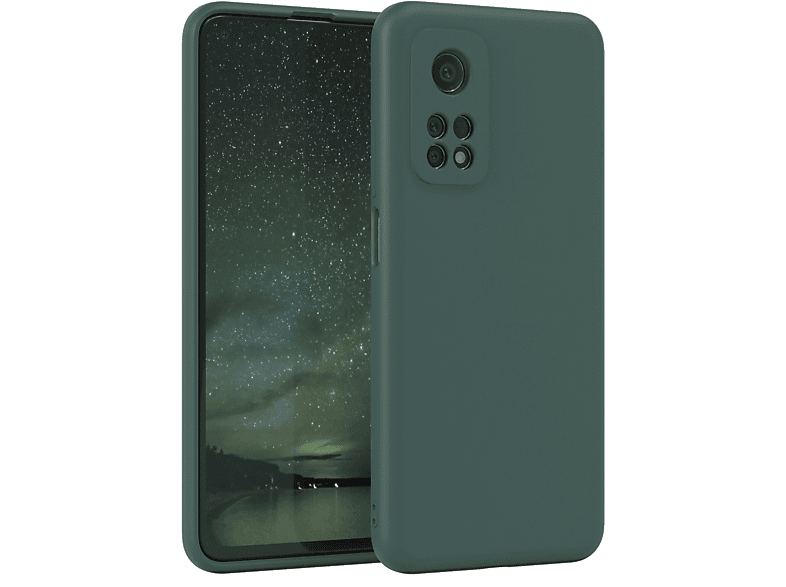 Matt, Backcover, 5G, EAZY / / 5G 10T Nachtgrün Xiaomi, Mi Silikon CASE Handycase 10T Mi Grün TPU Pro