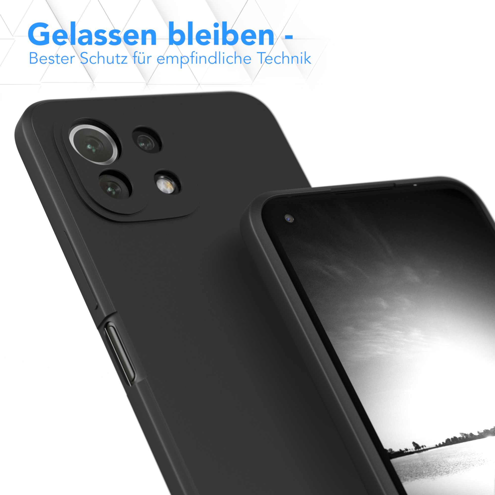 11 5G NE, TPU Lite 5G Matt, 11 Schwarz EAZY / Backcover, Lite Handycase / Xiaomi, Mi Silikon CASE