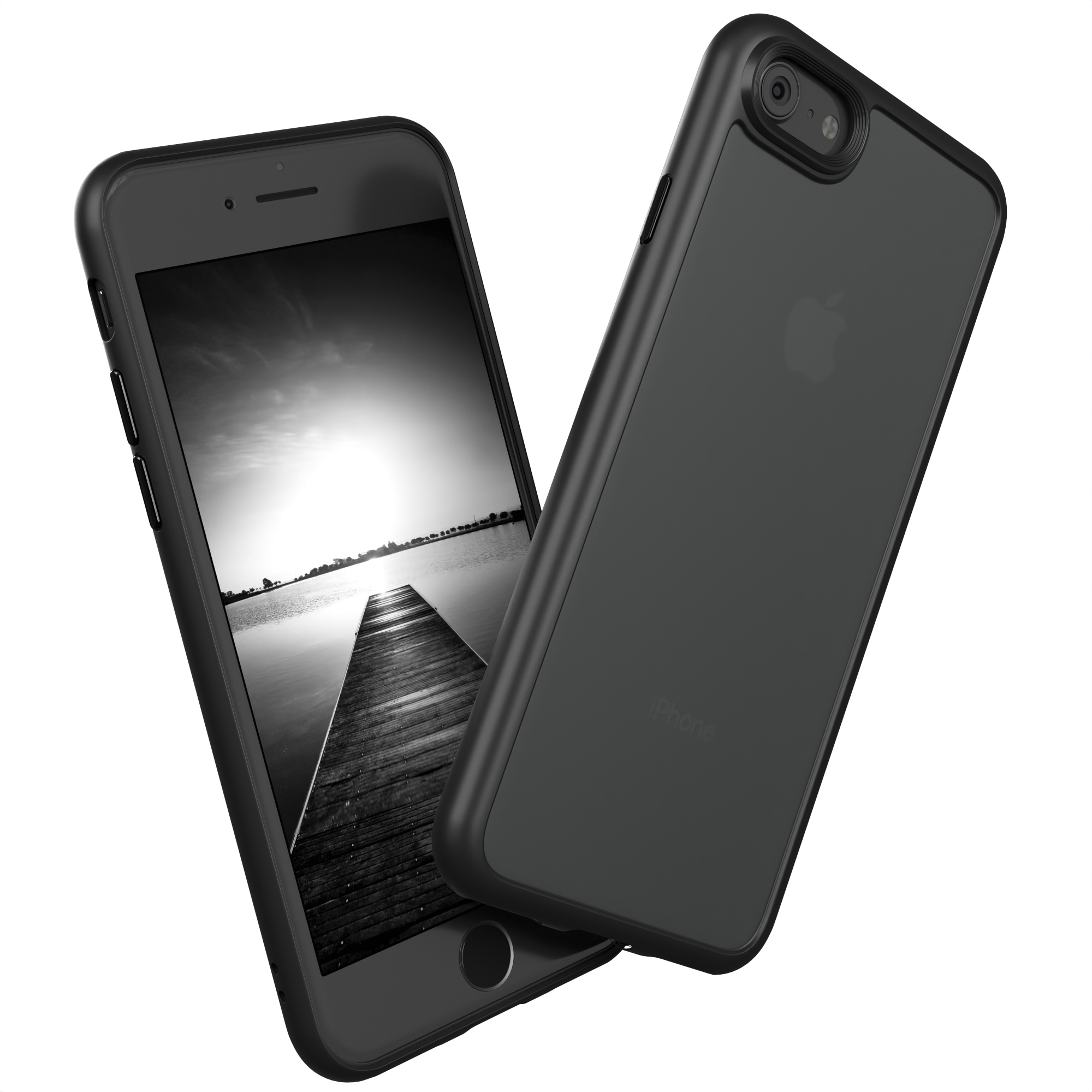EAZY CASE Outdoor Case Matt, / / SE Schwarz Backcover, 2022 8, iPhone Apple, SE iPhone 7 2020