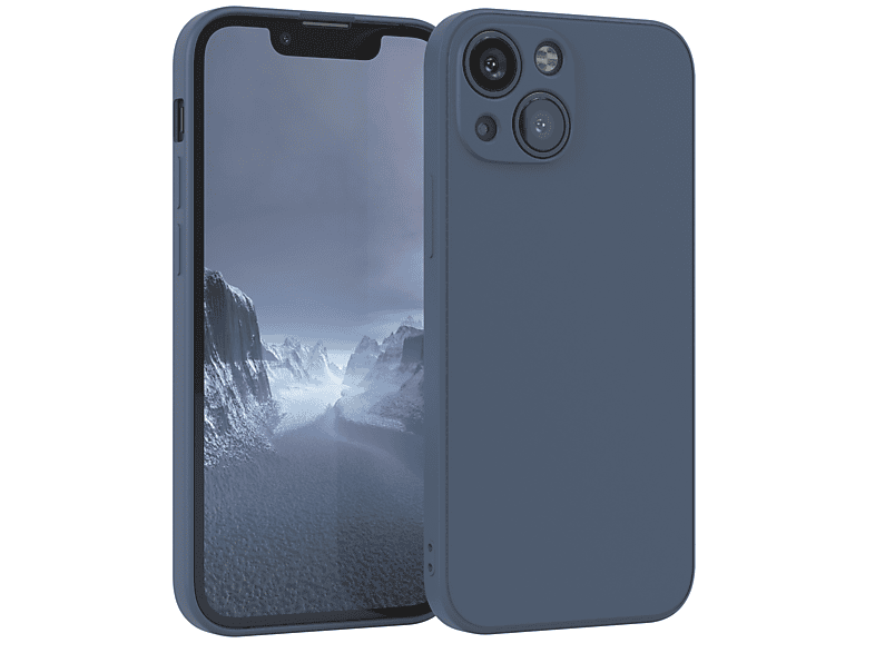 EAZY CASE / Backcover, Apple, Blau Matt, iPhone Silikon Petrol Handycase Mini, 13 TPU