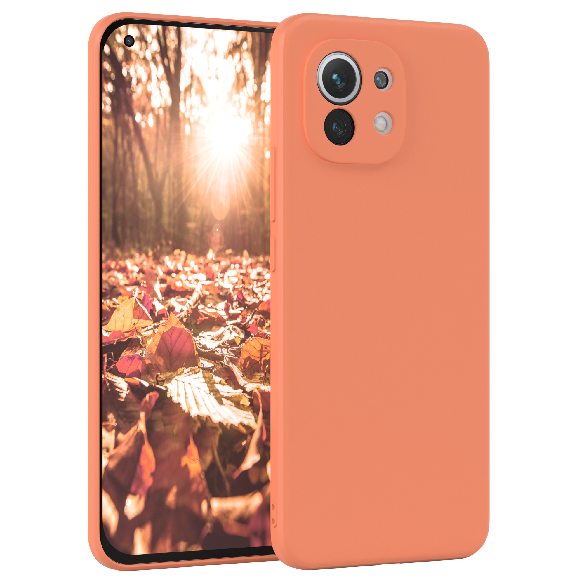 EAZY CASE TPU Silikon Orange Mi Xiaomi, Matt, 5G, Backcover, 11 Handycase
