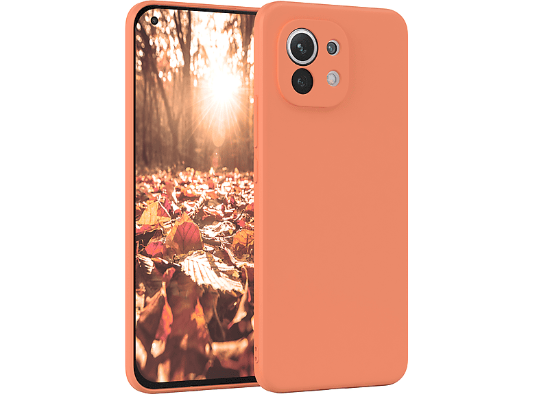 EAZY CASE TPU Silikon Orange Mi Xiaomi, Matt, 5G, Backcover, 11 Handycase