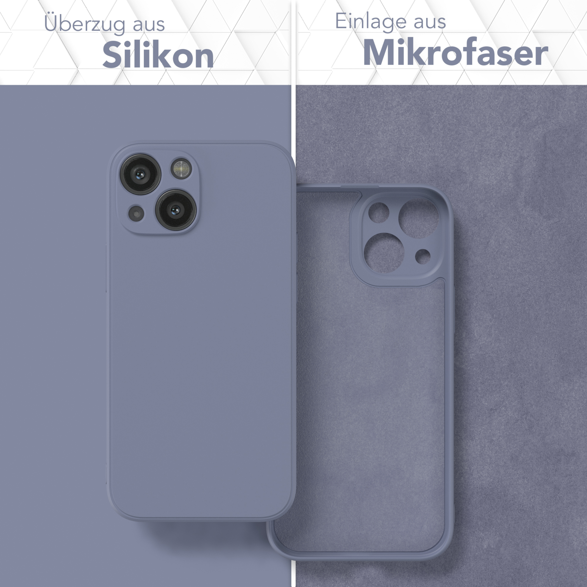 EAZY CASE Silikon iPhone Matt, Mini, Handycase 13 Blau TPU Apple, Backcover, Eis