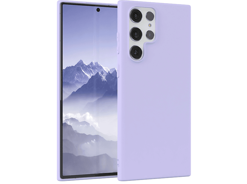EAZY CASE TPU Silikon Handycase Matt, Backcover, Samsung, Galaxy S22 Ultra 5G, Violett / Lila Lavendel