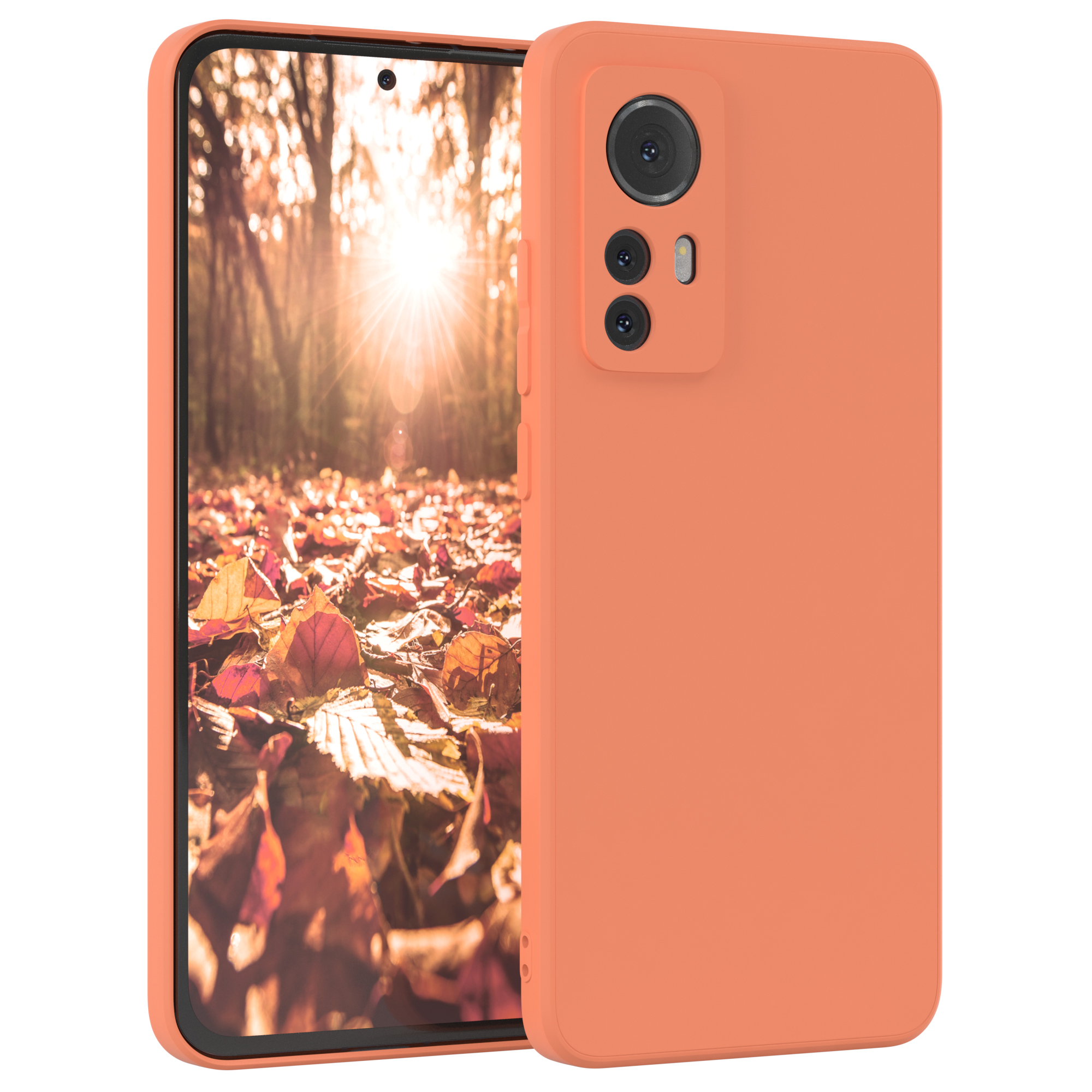 EAZY CASE TPU Silikon Orange Xiaomi, Backcover, / Matt, Handycase 12X, 12