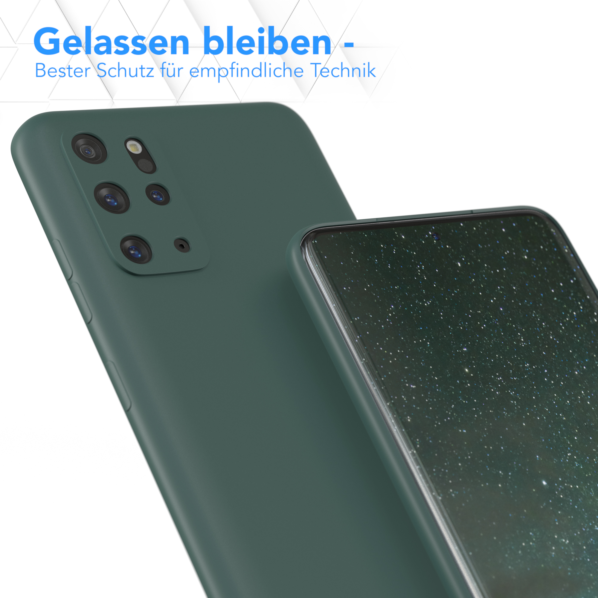 Handycase EAZY Plus Galaxy / TPU CASE Nachtgrün S20 Samsung, 5G, S20 Matt, Backcover, / Grün Plus Silikon