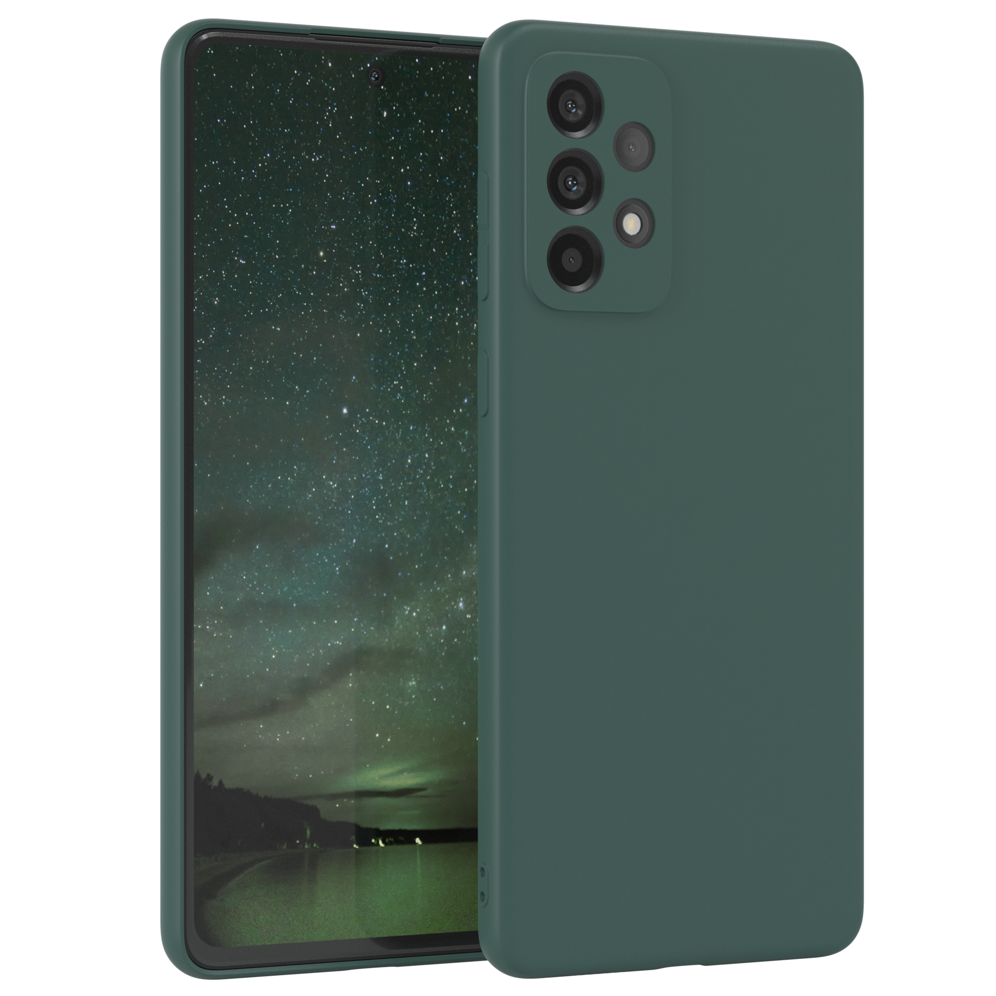 Grün Nachtgrün A73 Handycase / Matt, Galaxy 5G, CASE Samsung, Backcover, EAZY Silikon TPU