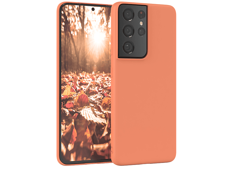 Handycase CASE TPU Backcover, 5G, Galaxy Ultra Samsung, EAZY Orange Matt, S21 Silikon