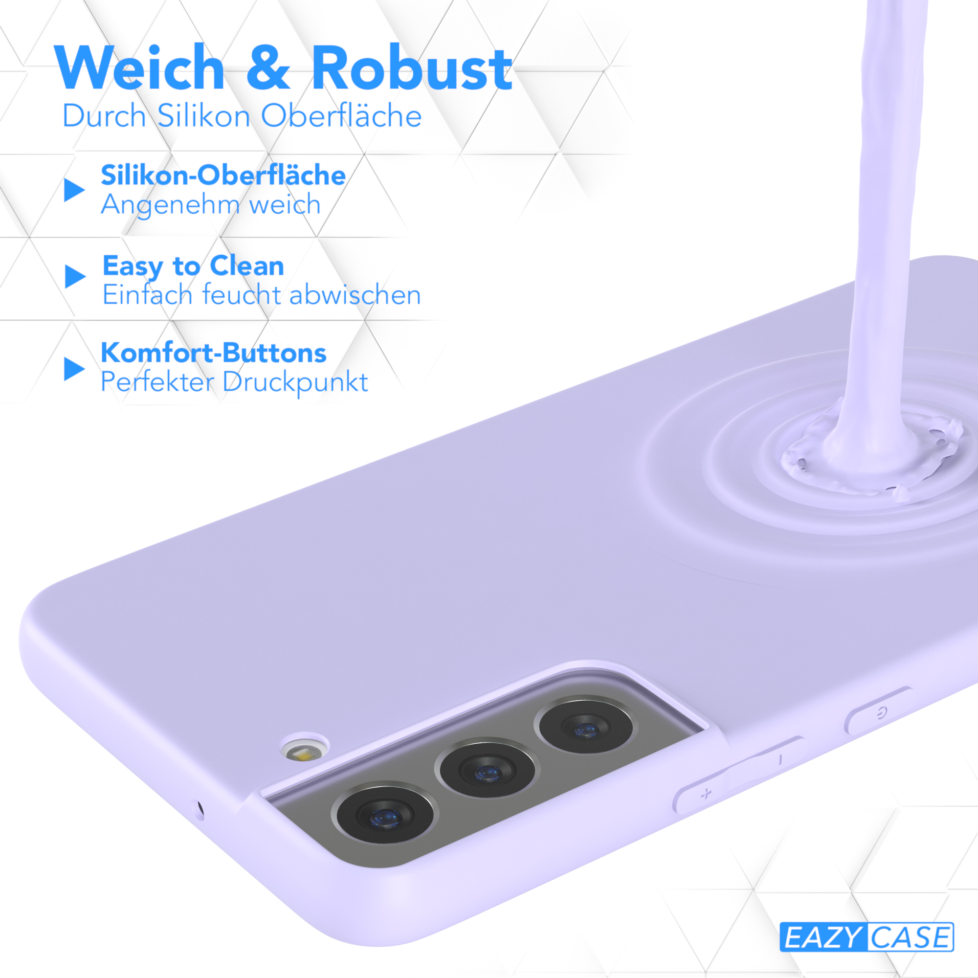 Samsung, TPU S22 Handycase EAZY Violett Lavendel Lila CASE Galaxy Silikon 5G, Plus Matt, / Backcover,