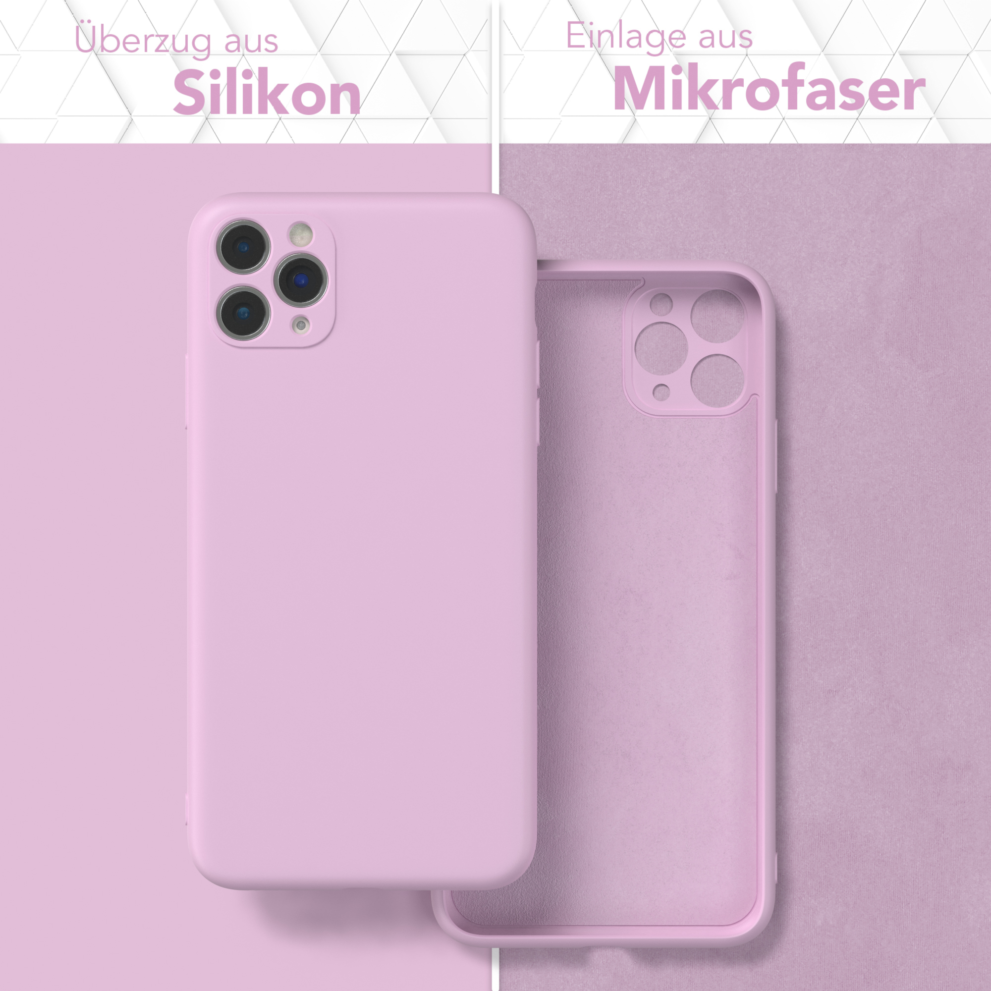 / Flieder Max, TPU iPhone CASE Handycase Matt, 11 Silikon Lila Pro Apple, Backcover, EAZY