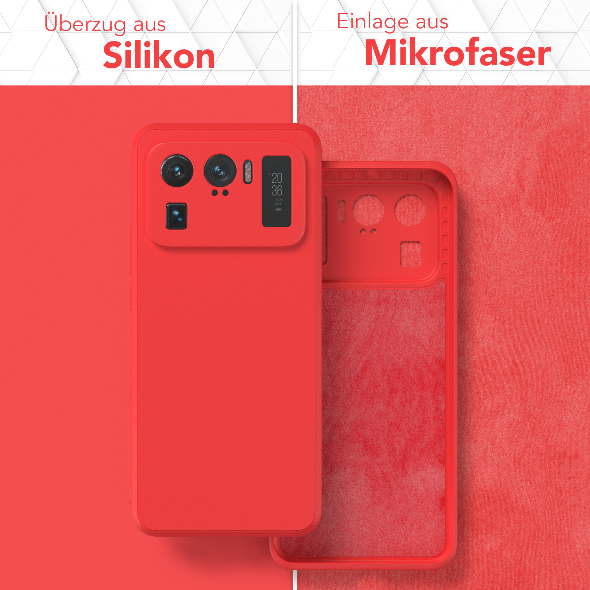 Xiaomi, Silikon EAZY Rot TPU Ultra, Matt, Handycase Mi 11 Backcover, CASE