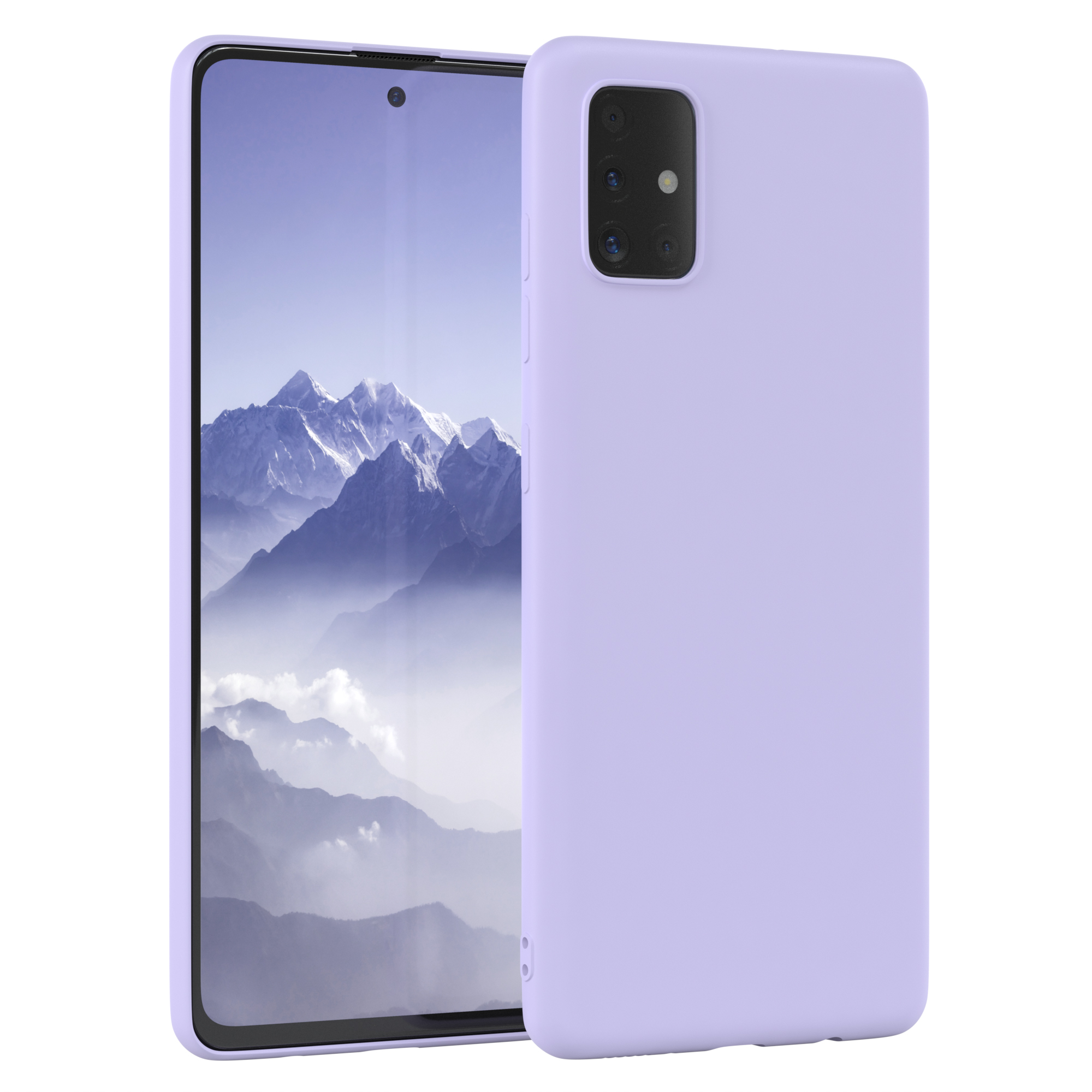 Lavendel CASE EAZY Backcover, Samsung, Matt, Lila TPU Violett Galaxy / A51, Silikon Handycase