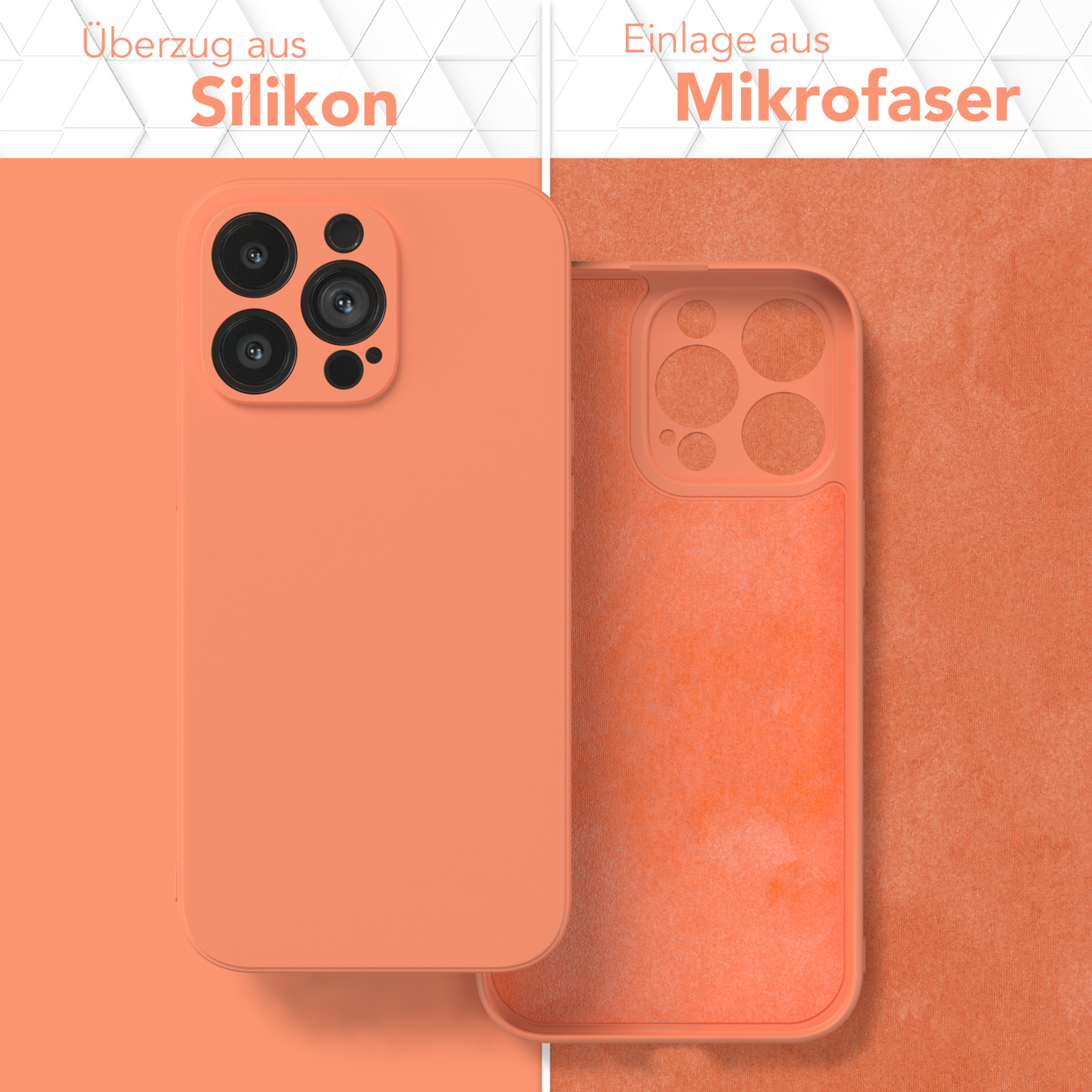 EAZY CASE TPU Silikon Orange Pro, 13 iPhone Backcover, Handycase Apple, Matt