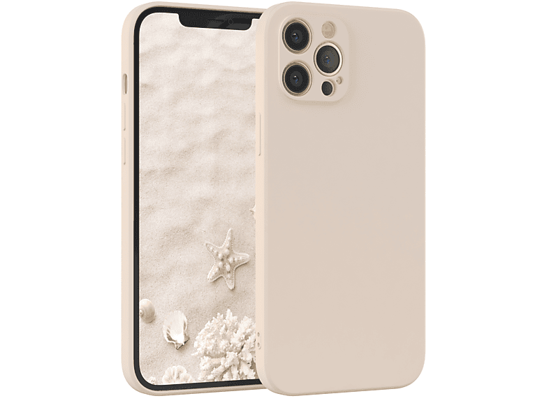 Handycase Taupe iPhone CASE EAZY Beige / Apple, Pro Matt, TPU Max, 12 Backcover, Silikon