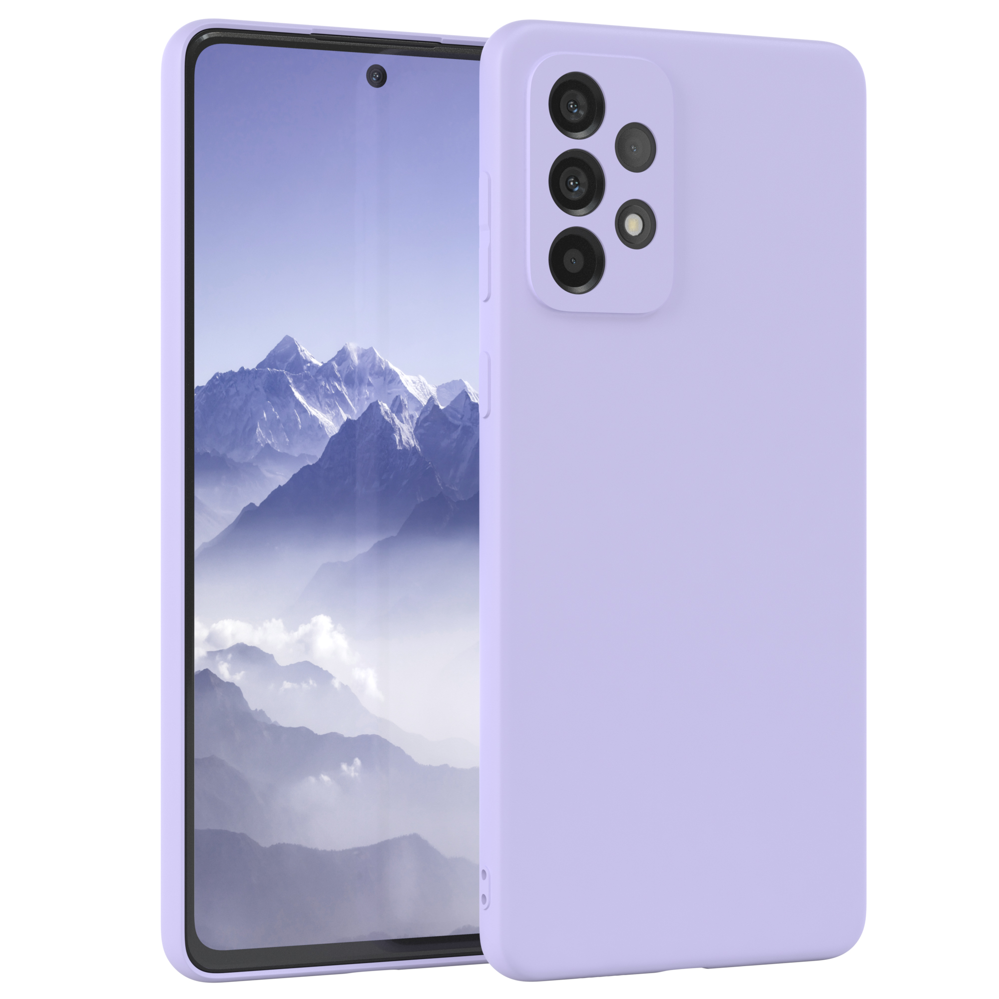/ Lavendel TPU Samsung, A73 Silikon Handycase CASE Violett 5G, Backcover, EAZY Lila Galaxy Matt,