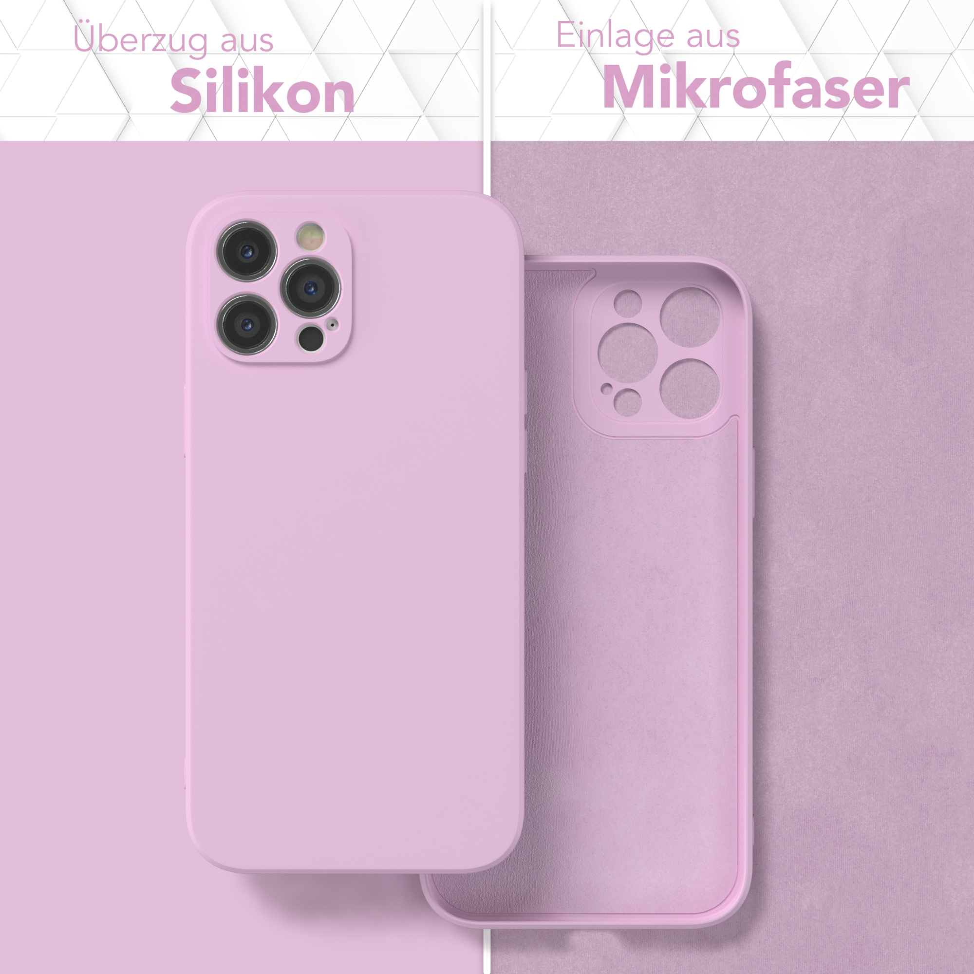 CASE Silikon Max, / Pro iPhone Matt, Handycase Apple, TPU Flieder 12 Backcover, EAZY Lila