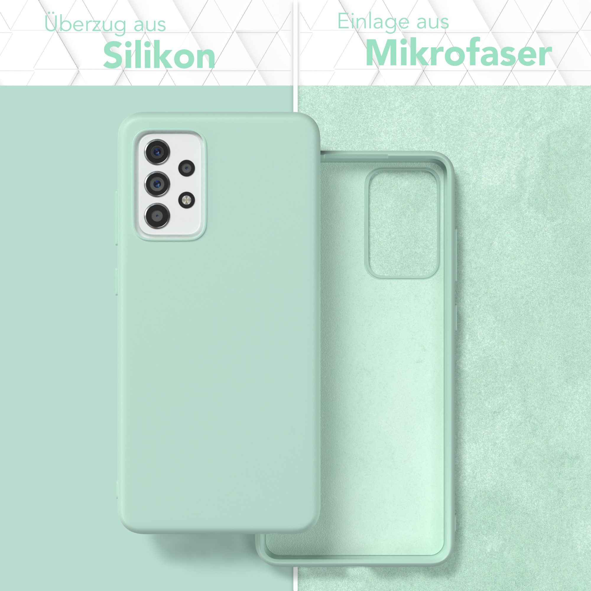 EAZY CASE TPU Silikon Mint Galaxy / Backcover, Handycase 5G, Samsung, Grün Matt, A72 A72