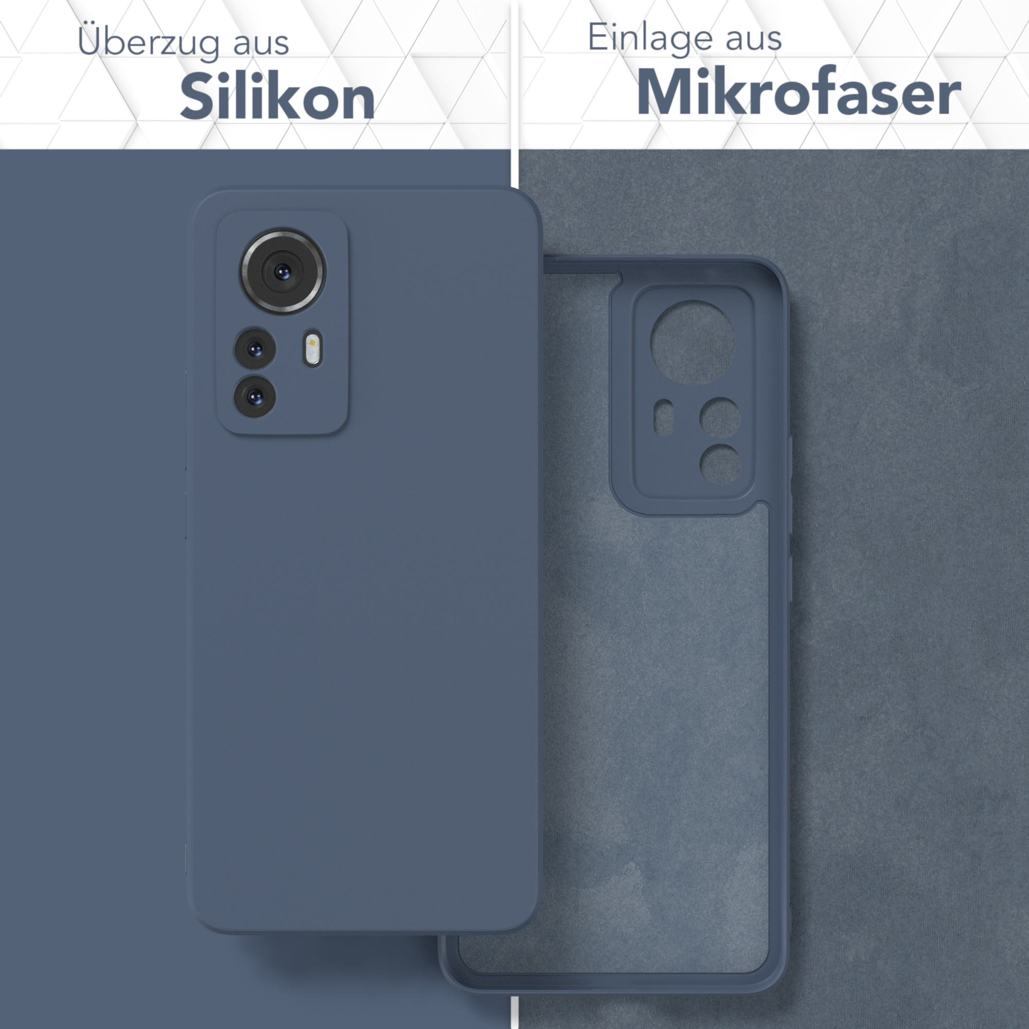 EAZY CASE TPU Silikon / Xiaomi, Pro, Handycase 12 Backcover, Blau Petrol Matt