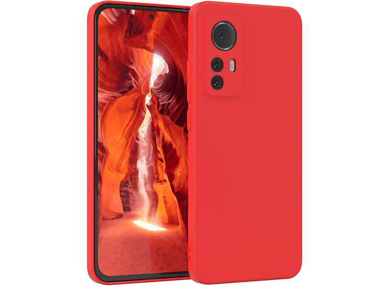 Silikon TPU / Rot Xiaomi, CASE 12 EAZY Handycase Matt, Backcover, 12X,