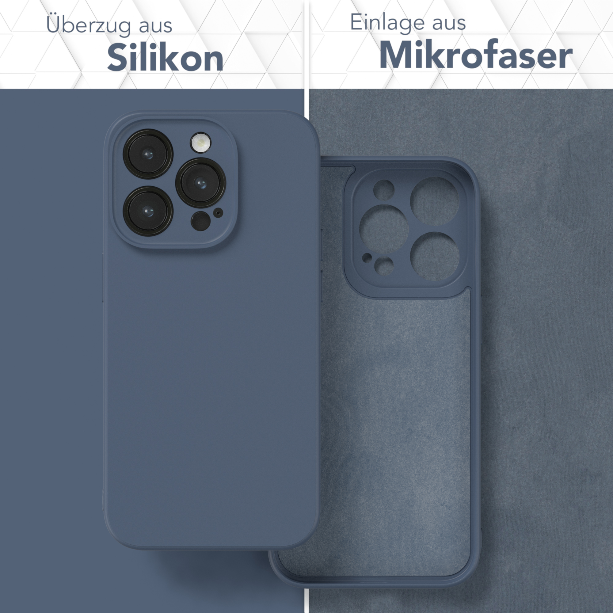 EAZY CASE TPU Pro, Silikon Handycase Apple, Petrol iPhone 14 Backcover, Matt, / Blau