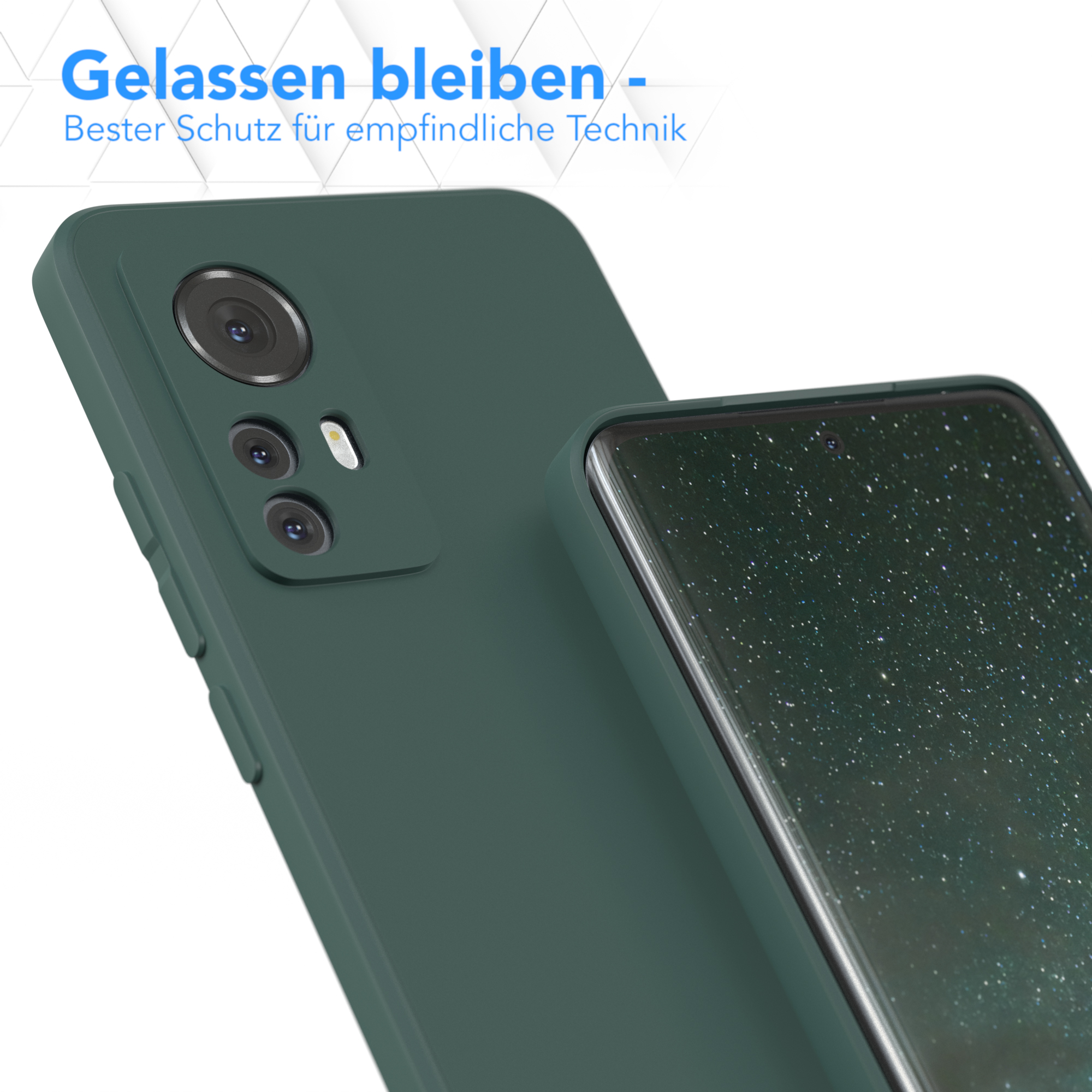 / Silikon 12X, / Handycase Nachtgrün Grün CASE EAZY Matt, TPU 12 Backcover, Xiaomi,