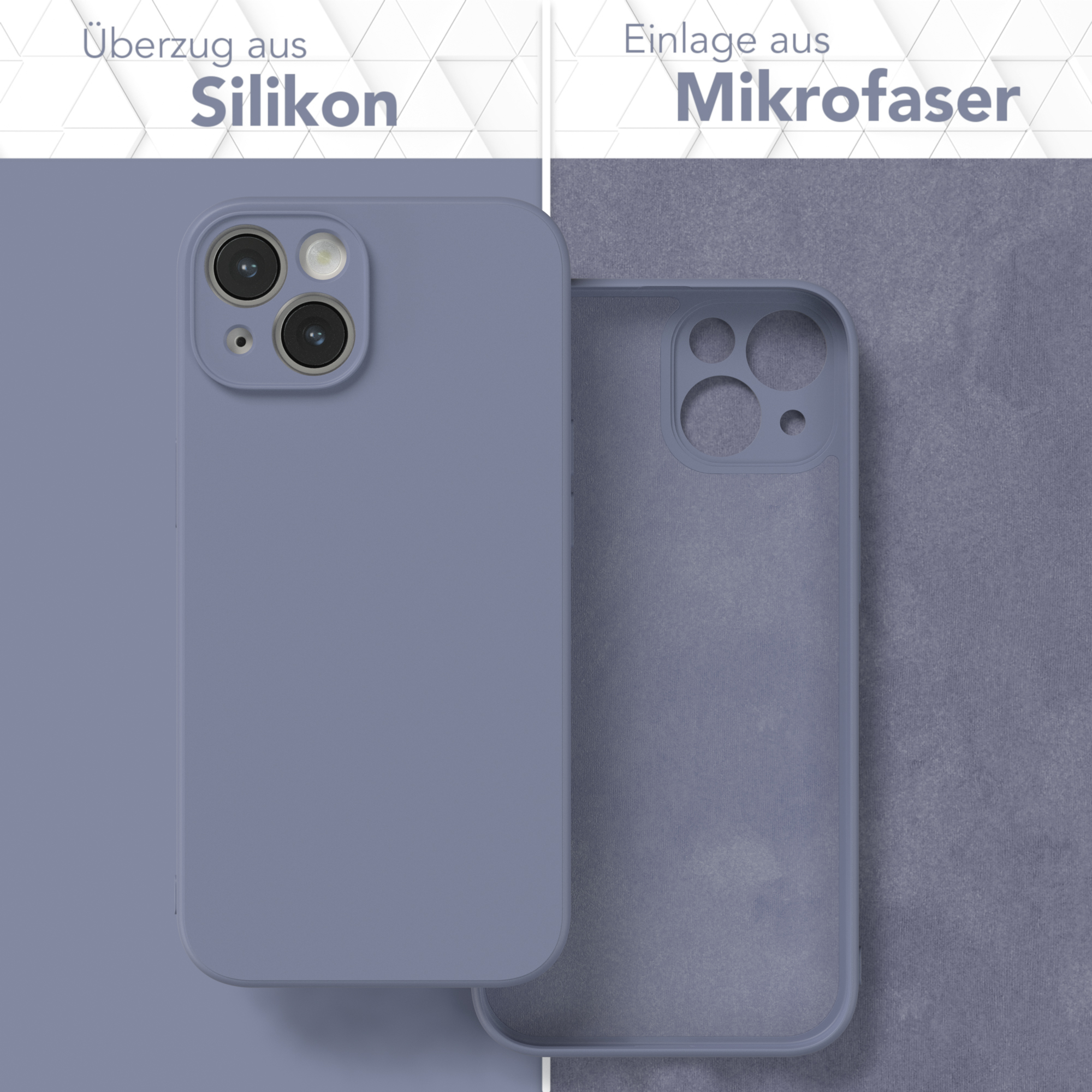 EAZY CASE TPU Silikon Handycase Blau Backcover, Eis 14, iPhone Matt, Apple