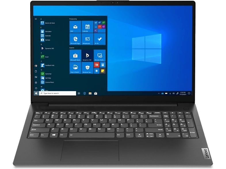 LENOVO V15 G2 IJL + G DATA Internet Security, Notebook mit 15,6 Zoll Display, Intel® Celeron® Prozessor, 8 GB RAM, 512 GB SSD, UHD Graphics, Schwarz