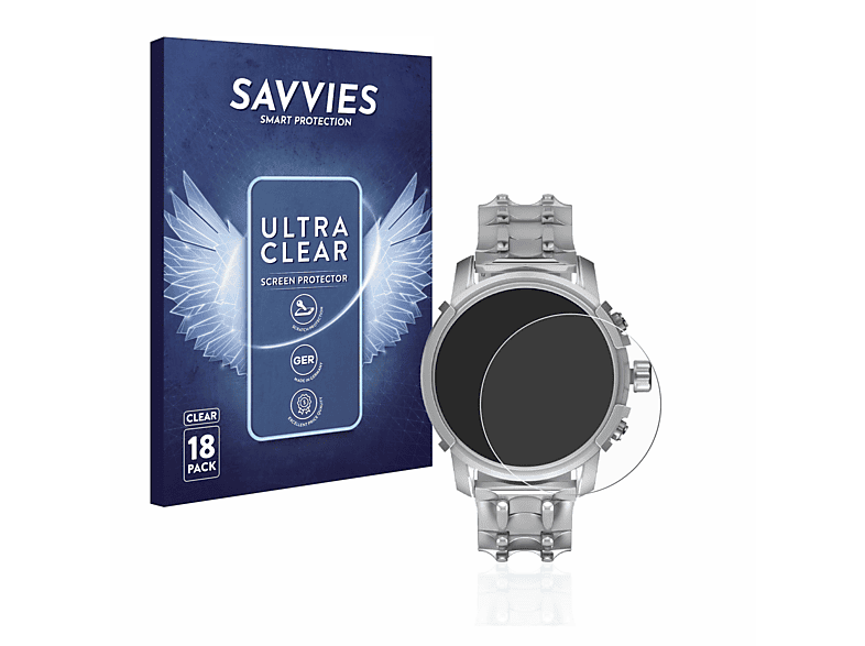 SAVVIES Diesel Schutzfolie(für 18x (45,5 Griffed mm)) klare